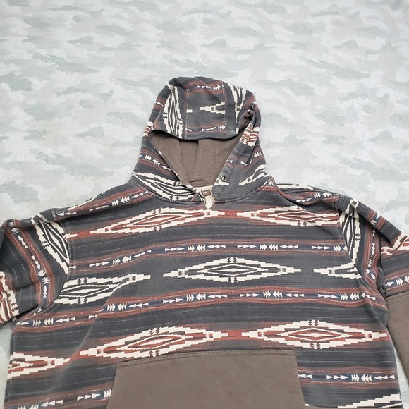 Ariat Sweatshirt Mens 2XL Multicolor Aztec Western Wear Pullover Long Sleeve - Picture 3 of 12